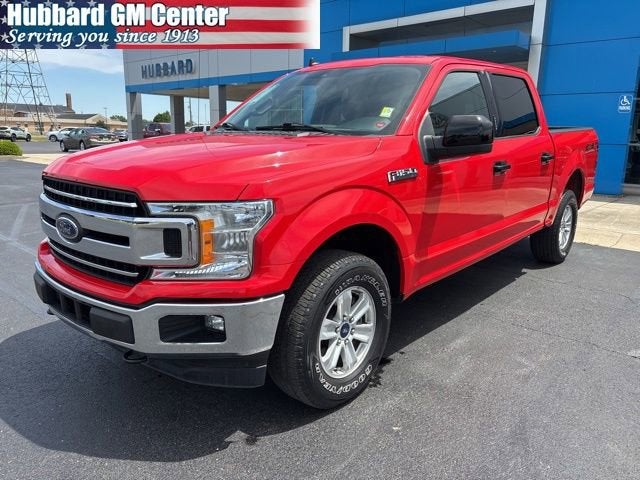 2019 Ford F-150 XL in Red — front three-quarter view
