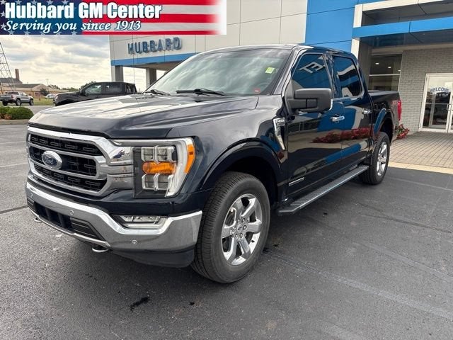 2021 Ford F-150 XL in Blue — front three-quarter view