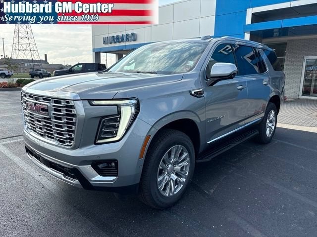 2026 GMC Yukon Denali in Sterling Metallic — front three-quarter view