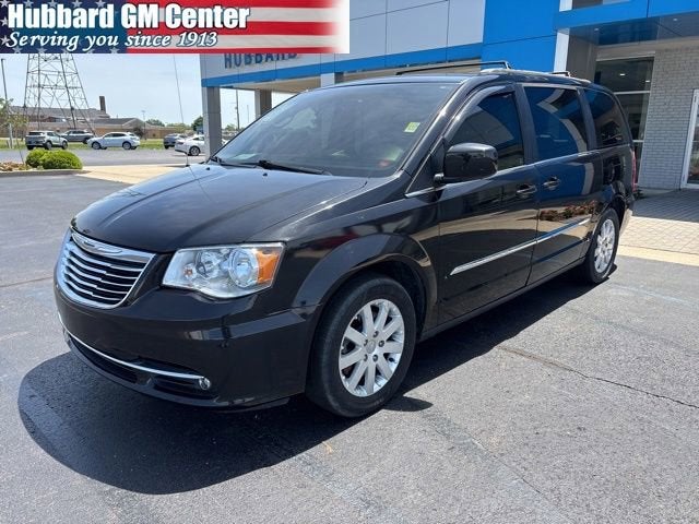 2016 Chrysler Town & Country Touring in Black — front three-quarter view