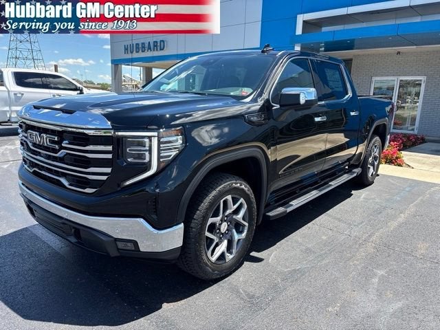 2026 GMC Sierra 1500 SLT in Onyx Black — front three-quarter view