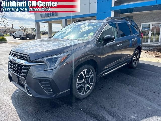 2024 Subaru Ascent Touring in Gray — front three-quarter view
