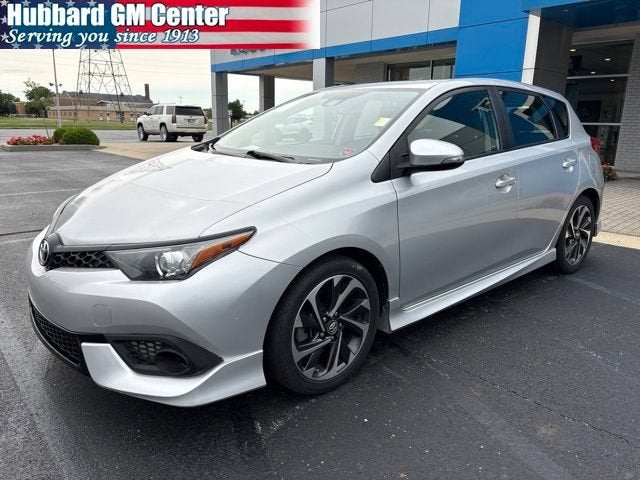2018 Toyota Corolla iM Base in Silver — front three-quarter view